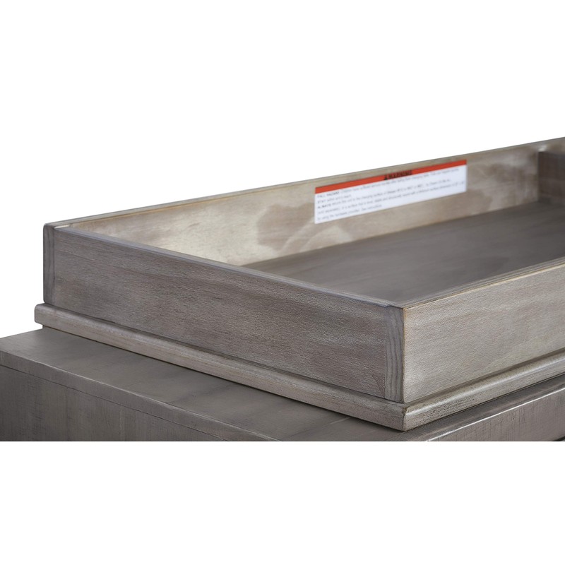 Evolur Modern Changing -tray, Lasting Quality in Windsor Oak Grey
