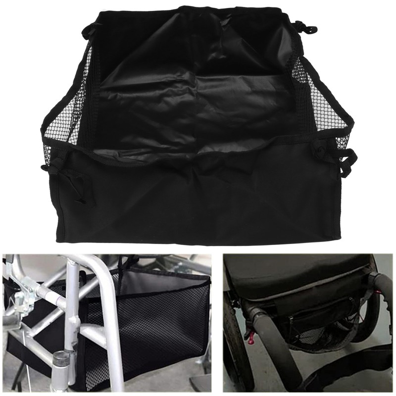 Wheelchair Underneath Bag 600D Oxford Cloth Movable Under Seat Basket