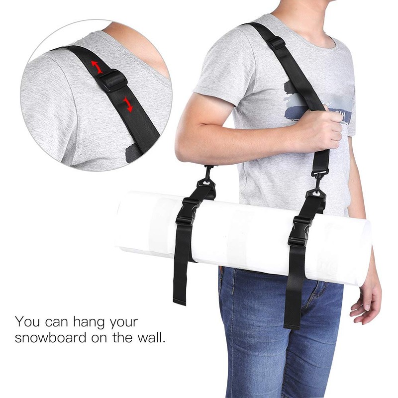 Keenso Snowboard Strap, Nylon Snowboard Carrier, Yoga Mat Shoulder Sling