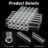 Akamino 20 Pieces 4 Inches Long Clear Glass Tubes for
