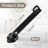 6 PCS Luggage Zipper Pull Replacement, Black Luggage Zipper Pulls