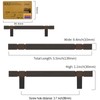 Amerdeco 10 Pack Oil Rubbed Bronze Kitchen Cabinet Pulls 3-3/4