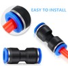 BDHYYM Pack of 50 Straight Pneumatic Connectors Pneumatic Fittings Push