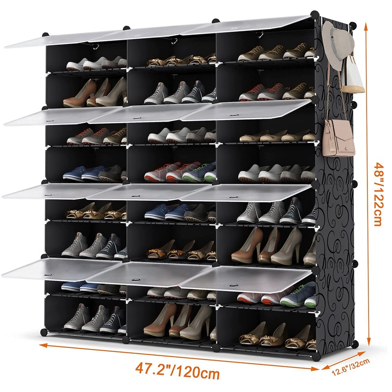 HOMIDEC Shoe Rack Organizer, 8 Tier Shoe Storage Cabinet 48