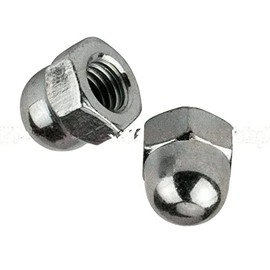 (Qty 5pcs) Versatile 1/2-20 Stainless Steel Acorn/Dome/Cap Hex Nut 1/2 x 20 Nuts 1/2x20 Multi-Purpose Comprehensive Hardware Fastener Assortment Kit Cit07537Riv