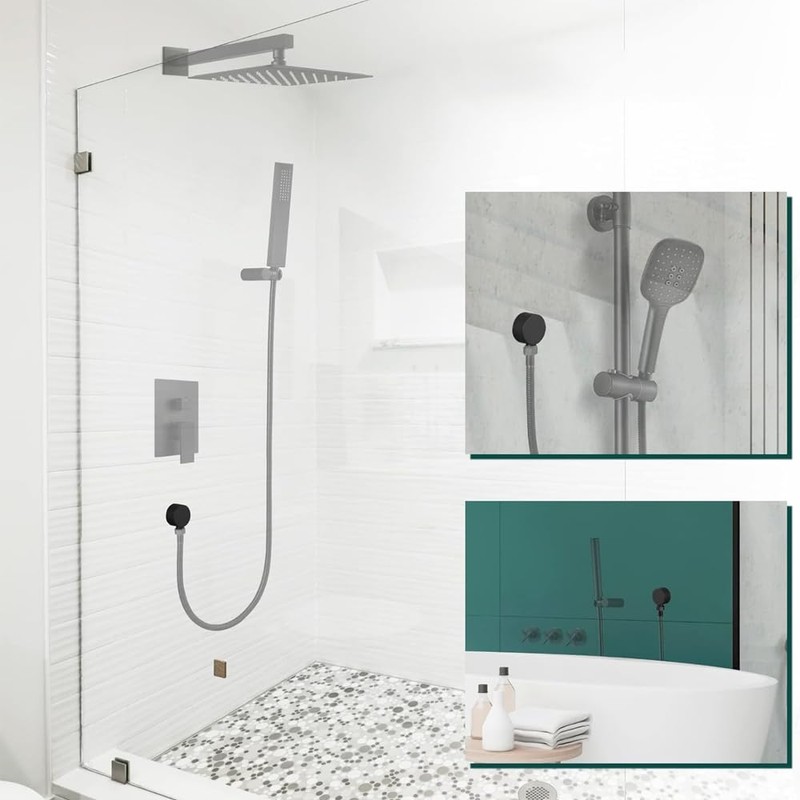 Gold Wall Outlet Elbow, G1/2 Inch Handheld Shower Hose Connector
