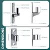 4 Pack Heavy Duty Gate Hinges, Wall Mount Gate Hinge