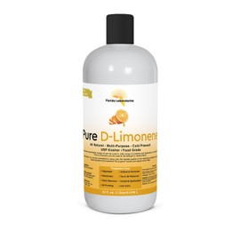 Florida Laboratories, Inc. D-Limonene 100% FOOD GRADE Citrus 32oz D-Limonene Orange Oil  - Cold Pressed