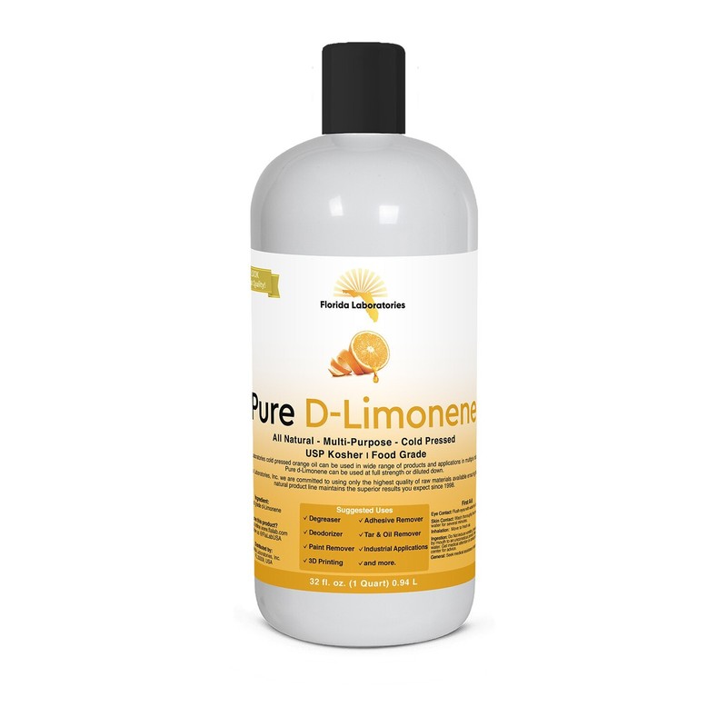 Florida Laboratories, Inc. D-Limonene 100% FOOD GRADE Citrus 32oz D-Limonene