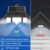 Aialun Solar Security Lights Outdoor with Dual Motion Sensor, 8500K