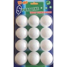12 Pack Plain White Unbranded Table Tennis Balls PING Pong
