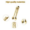 Gold Mini Stainless Steel Serving Tongs, Sugar Tongs - For