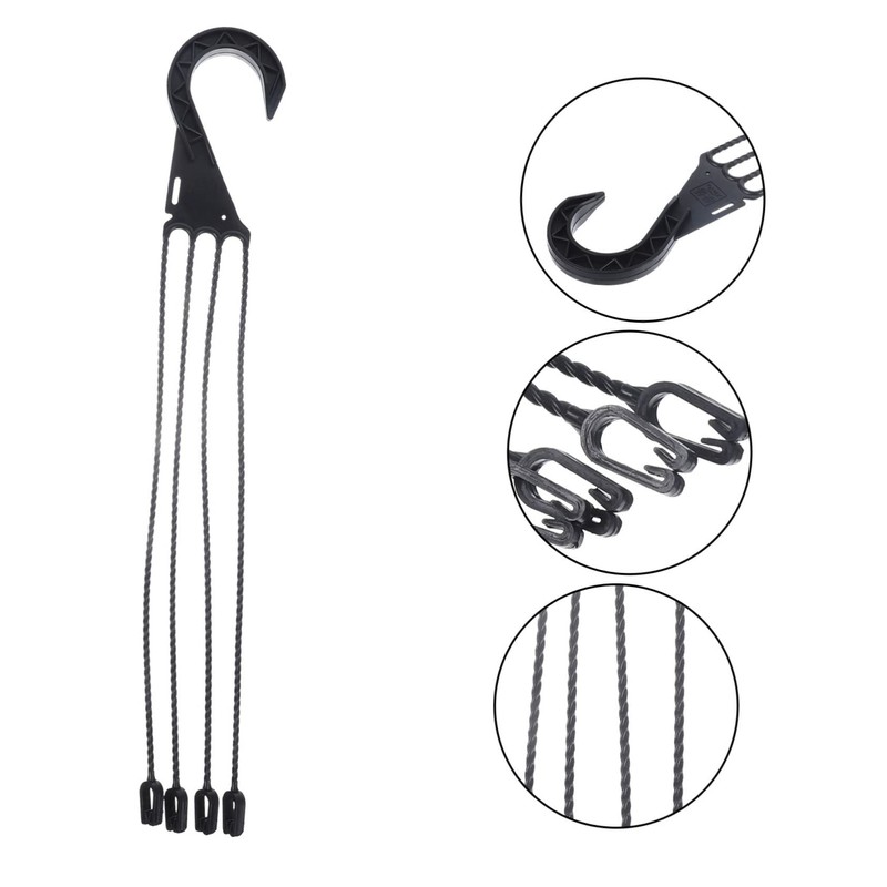 OFFSCH 5Pcs Plastic Hanging Basket Hooks Durable Planter Holders for