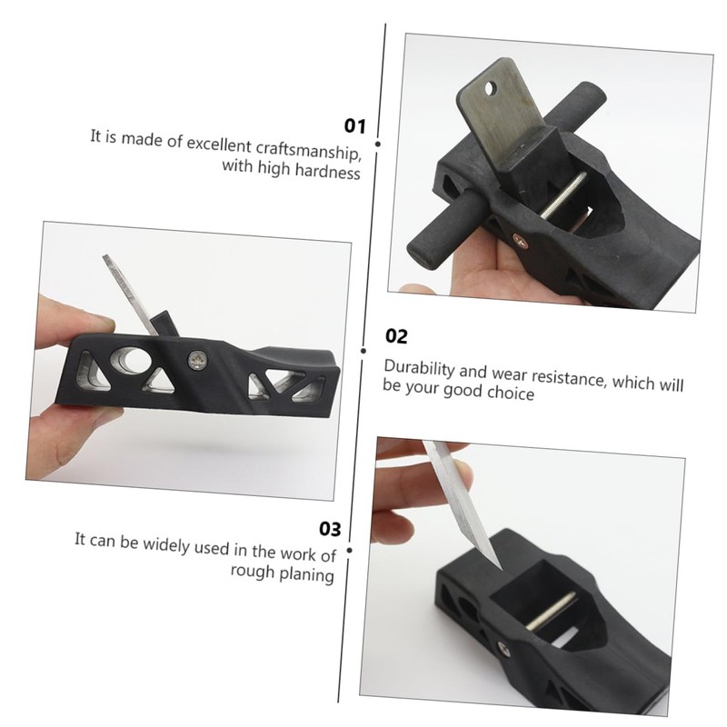 SHINEOFI Woodworking Planer Tool Portable Handheld Device for Trimming Smoothing