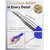 TUKUOS Telescoping Back Scratcher with 5 Detachable Scratching Heads, Valentines