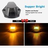 Partsam 5Pcs Smoked Amber Cab Marker Lights 12LED Compatible with