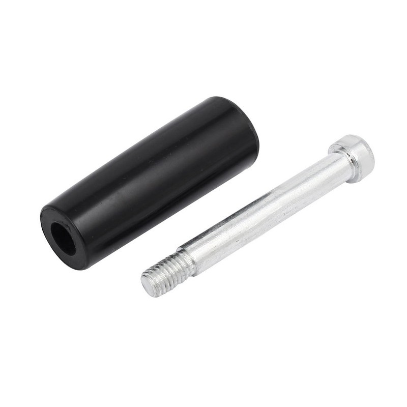 sourcing map M8 Male Thread 76mm Long Plastic Handle Revolving