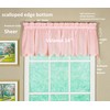 Today's Curtain Emelia Original Voile Valance 14", Rose, 60" W