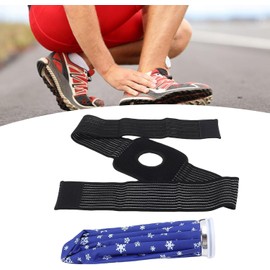 Ymiko Bolsa de Hielo Reutilizable, Tapa de Boca Ancha a Prueba de Fugas, Soporte de Envoltura Flexible, Paquete Frío para Cabeza, Muñeca, Rodilla, Alivio del Dolor, Viajes en Casa,