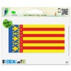 Valencia Spain Flag Vinyl Car Bumper Window Sticker 5" x 3"