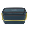 Double Layer Bento Box 316 Stainless Steel Compartment Portable Lunch