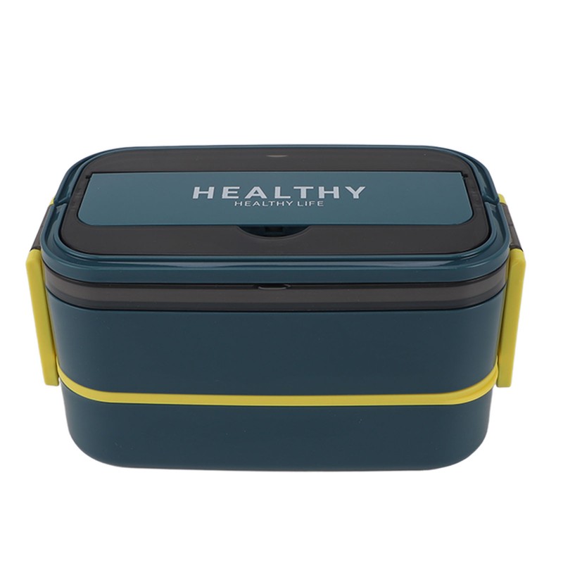 Double Layer Bento Box 316 Stainless Steel Compartment Portable Lunch