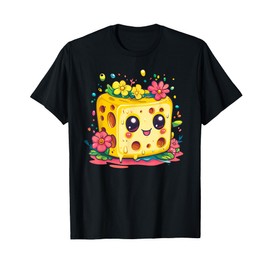 Cheese Block With Flowers T-Shirt