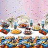 81 Pcs Party Decorations, Hot Car Party Supplies Tableware Set
