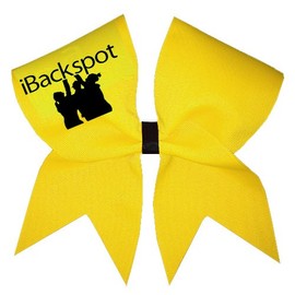 Chosen Bows New iBackspot Cheer Bow- Neon Yellow