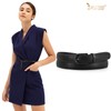 JASGOOD Women's Belt, Thin Leather Belt, Stylish, Suit, Casual, Business,