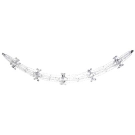 Christmas Concepts® 9ft x 1ft Large Round Foil Garland Festive Hanging Decorations – Christmas Trimming (Silver)