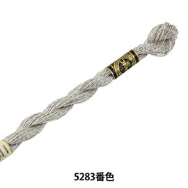 DMC Metallic Pearl Cotton Skeins Size 5 - 27.3 Yards-Silver