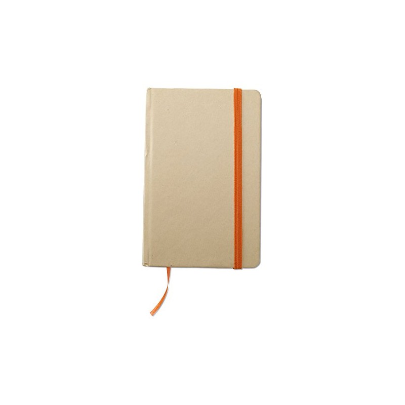 Notebook made of recycled material and recycled sheets, 96 blank