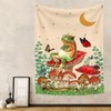 Funny Tapestry Boho Mushroom Tapestry Frog Aesthetic Moon Stars Tapestry