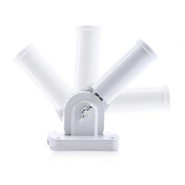 Breeze Decor - Plastic Adjustable White Bracket - Everyday ABS Decorative Flag Accessories 3" x 7"