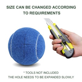 Walker Tennis Balls Precut Tennis Balls for Walkers 4PCS Walkers Legs Universal Precut Glide Balls, Heavy Duty Long Lasting Felt Pad Glide Coverings for Furniture Legs and Floor Protection（Blue）