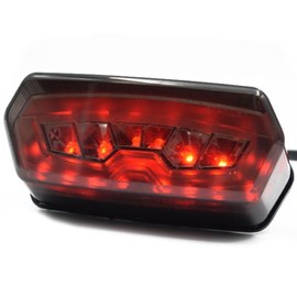 Motorcycle Red LED Brake Tail Light Integrated Turn Signal Fit For Honda CBR650F,Wattage: max. 19W (0.5W/LED)