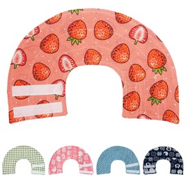 Cat Cone Collar Adjustable After Surgery, Comfortable Pet Cone E-Collar for Large Medium Small Cats Kitten Puppy to Stop Licking(Strawberry-L)