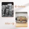 Spice Rack, 4 Tier Spice Rack, No Drilling, Metal, Adjustable,