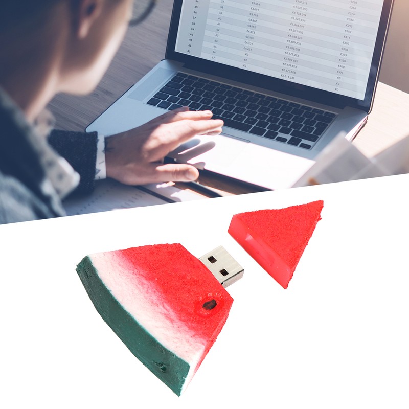 USB Flash Drive Cute Cartoon Watermelon Shape Memory Stick Gift