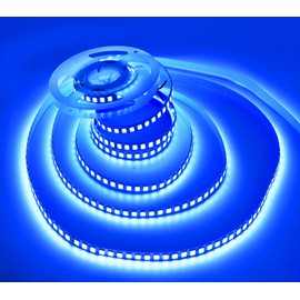 SUYOOULIN LED Strip Lights, AC 110V-130V 16.4ft/5m SMD 2835 600 LEDs Light Strips, 15000LM Flexible Waterproof IP68 LED Ribbon for DIY Christmas Home Indoor Outdoor Decor(Blue)