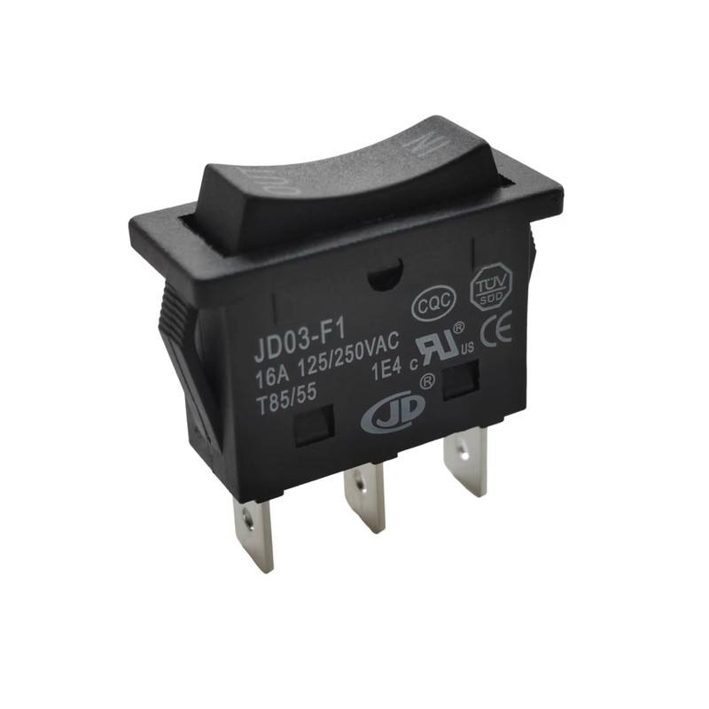 2pcs KCD4-3NC 3 Pins 3 Positons Double Side Momentary in-Out