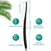Gold Dawn Large Long Head Toothbrush, 4-Pack, Upgraded Hard &