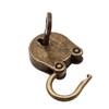 Pack of 2 Mini Bronze Antique Padlock Small Metal Heart