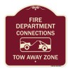 SignMission Designer Series Sign - Fire Department Connection, Tow Away