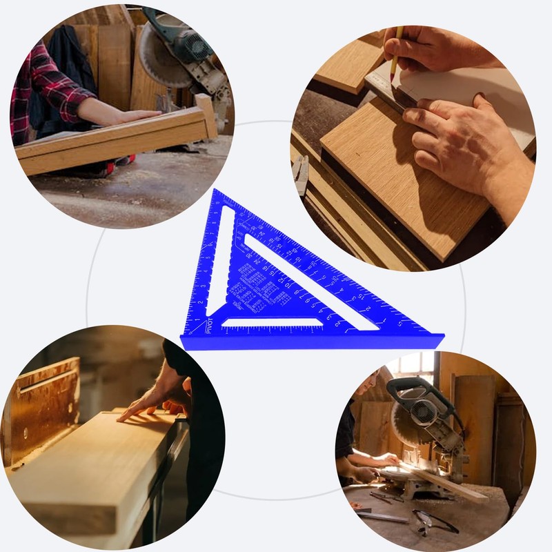 Rafter Square 12 Inch Aluminum Alloy Square Tool, Carpenters Square,