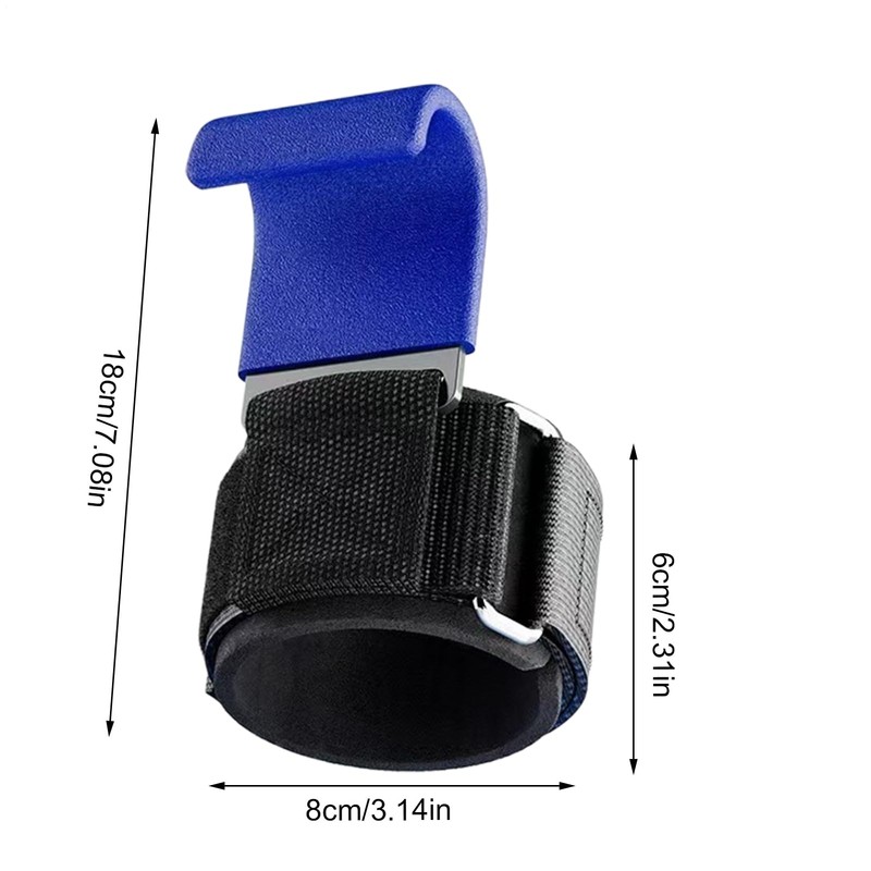 Weight Lifting Wrist Wraps,Hook Grips for Deadlifts - Anti-Slip Padded