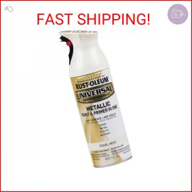 ‎Rust-Oleum Rust-Oleum 261411 Universal All Surface Metallic Mist Spray Paint, 11 oz, Pearl