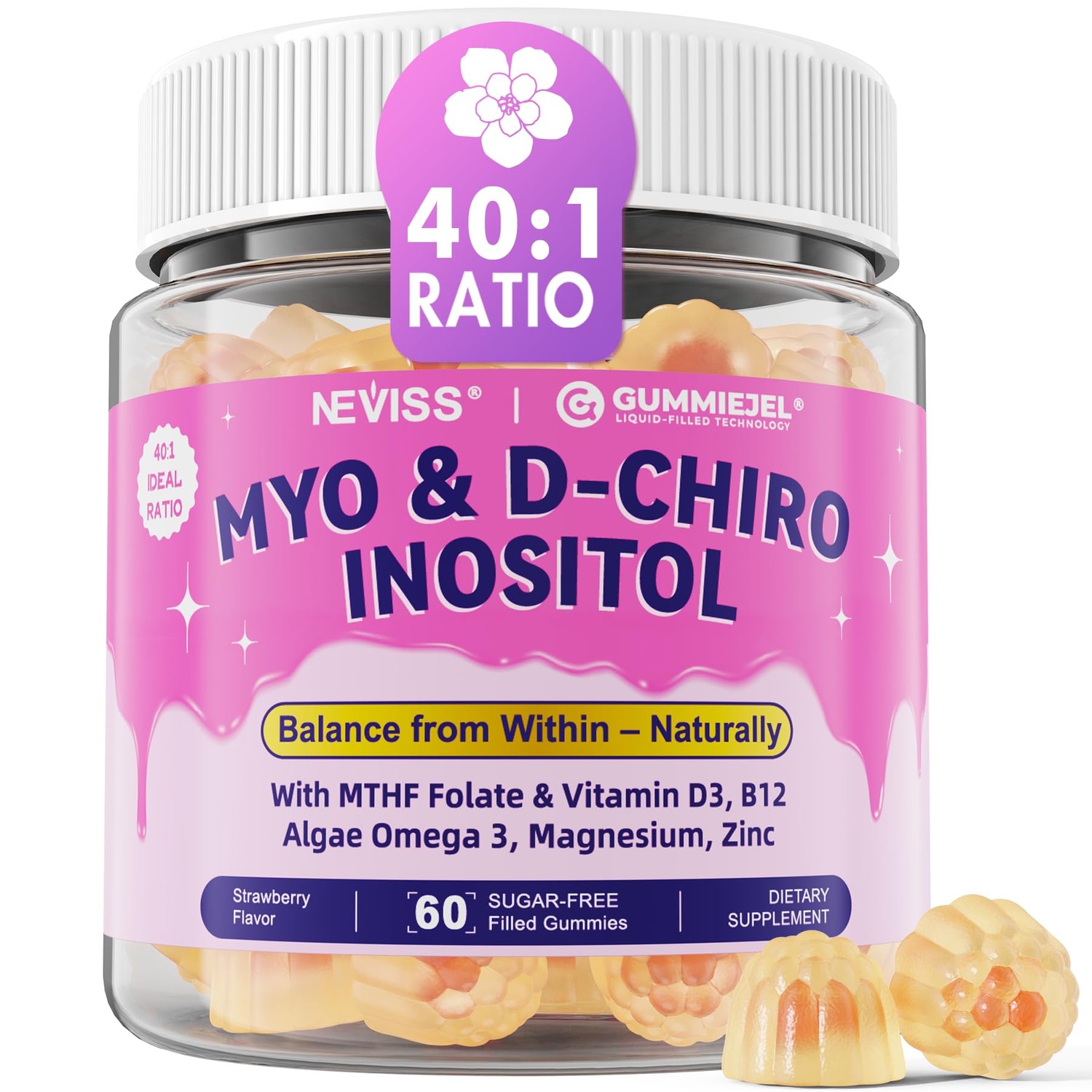 Myo-Inositol & D-Chiro Inositol, Hormone Balance for Women | Sugar Free ...