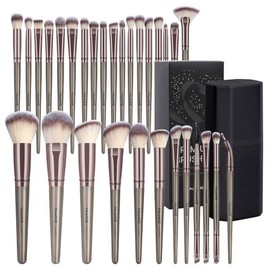 케이스 U2013 프리미엄 합성 브러시가 포함된 MAANGE 30PCS 프로페셔널 메이크 MAANGE 30PCS Professional Makeup with Case U2013 Premium Synthetic Brushes [Pink]